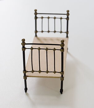 double bed in metal - kit