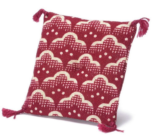 Pillow dark red