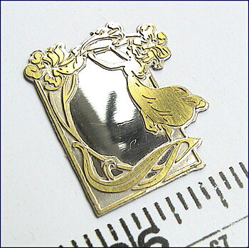 Elegant spegel i Art deco-stil