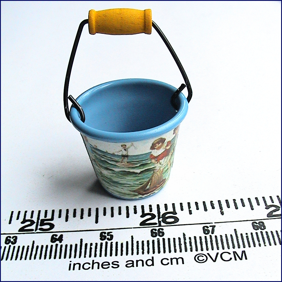 Blue and yellow bucket - 2