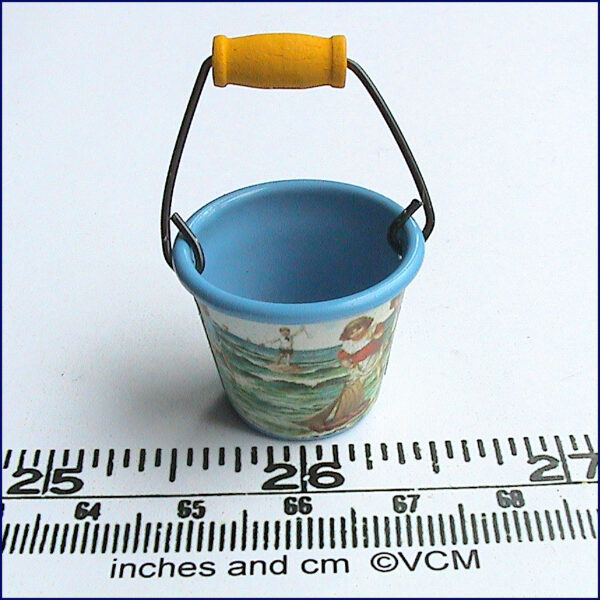 Blue and yellow bucket