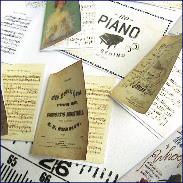 Make 10 sheet music books- kit from Valerie Claire Miniatures - 4