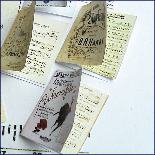 Make 10 sheet music books- kit from Valerie Claire Miniatures - 3