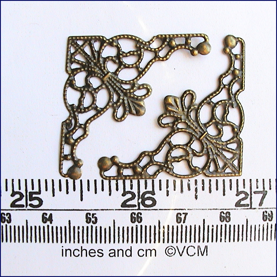 TWO FILIGREE FOR FURNITURE DECORATION - Bronz