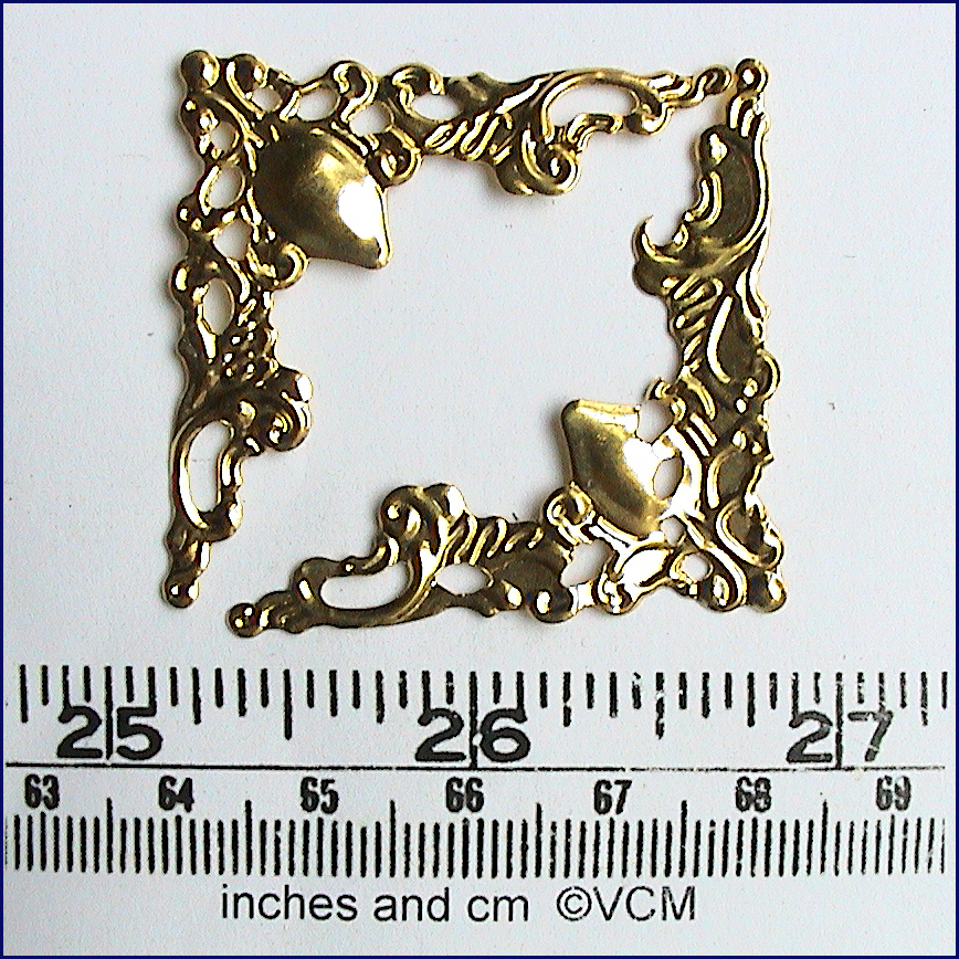 Två filigree för möbeldekorationer - Gold