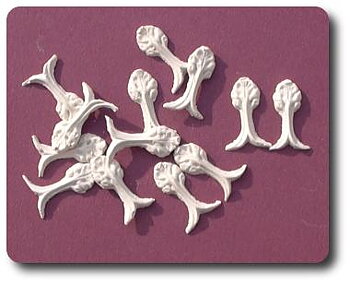 16 small roses - hard casting plaster