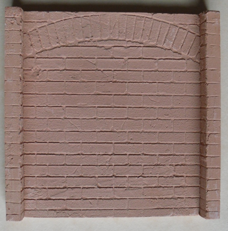 Brickback for fireplace - hard casting plaster