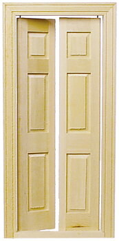Split door in untreated wood