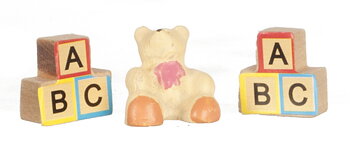 ABC blocks and bear