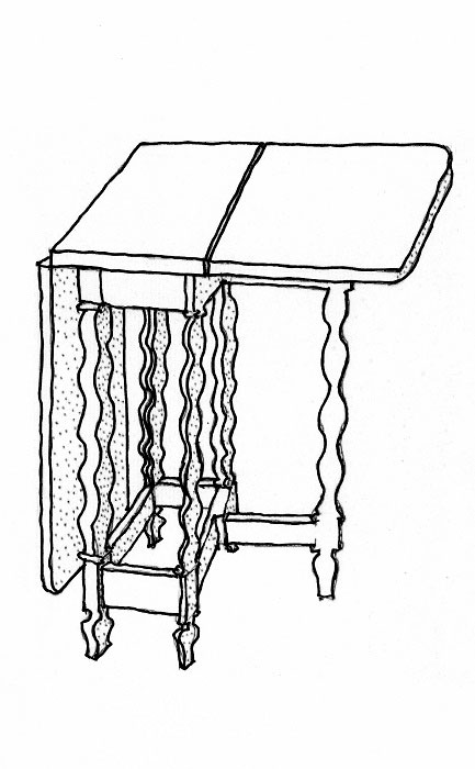Baroque table - kit from Kotte Toys - 5