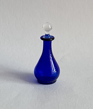 Decanter- in blue handmade from England