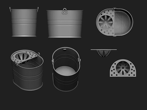 12th scale Mop Bucket - from Alison Davies