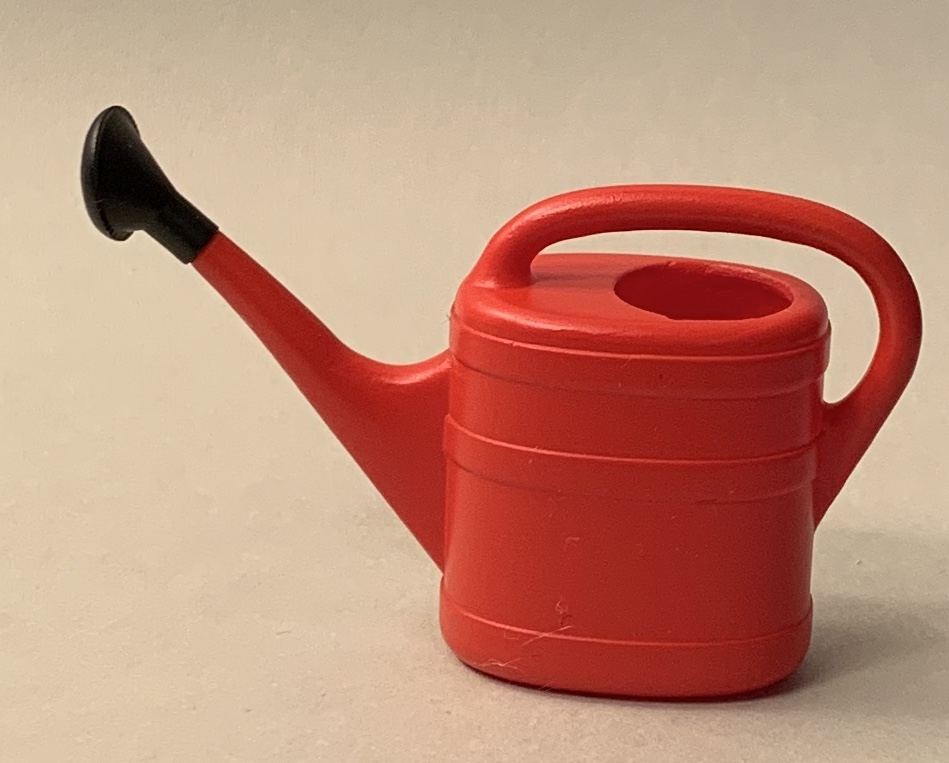 Watering can - red - Handmade in UK