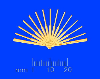 Solfjäder del i mässingsfärg