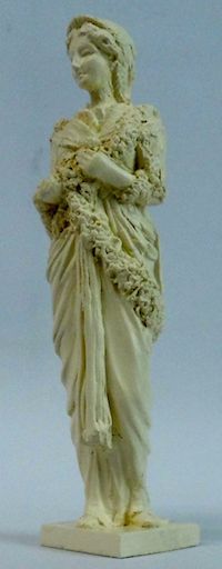 Spring, an elegant statue- hard casting plaster