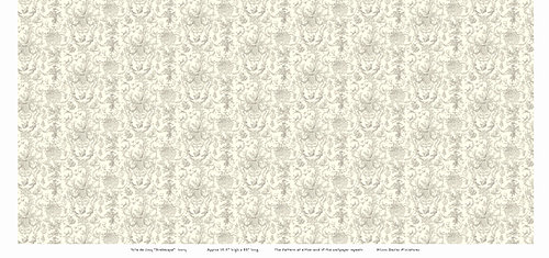 Lyxig tapet - Toile de Jouy "Arabesque" - Ivory  - från Alison Davies - 3