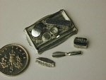 Mens Dressing Table Set in white metal