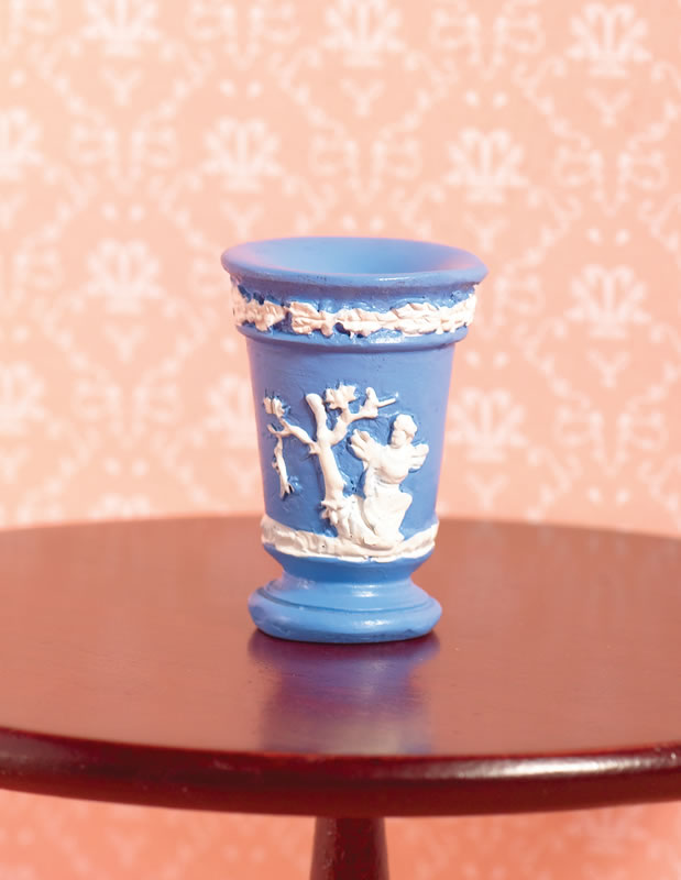 Jasper blue vase