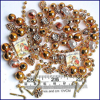 Christmas tree decoration pack - Antique gold - kit from valerie Claire
