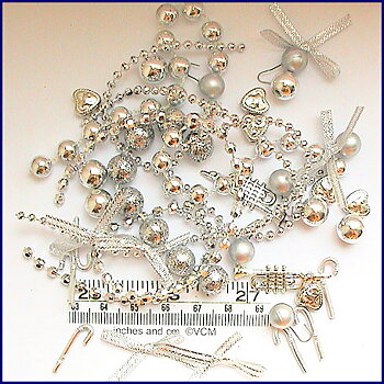 Christmas tree decoration pack - Silver- kit from valerie Claire
