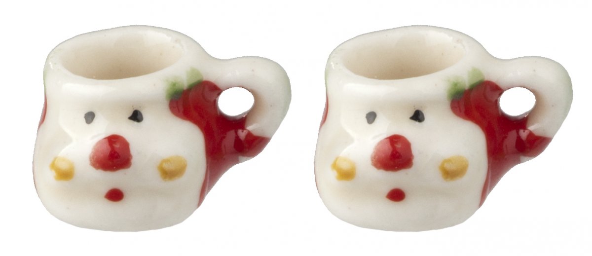 2 mugs with fatherxmas