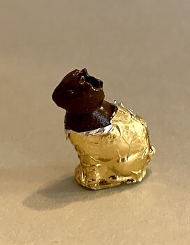 Chokladkanin öppnad - handgjord i England