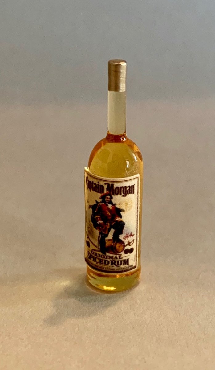 Captain Morgan bottle- Handmade in UK