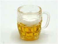 One filled beer mug