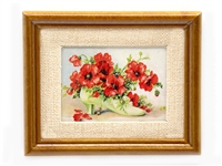 Tavla röda blommor