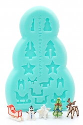 1:12 3D Christmas Cookies mold