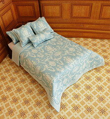 Bäddset för dubbelsäng - Avignon blue - kit att sy från Les Chinoiseries