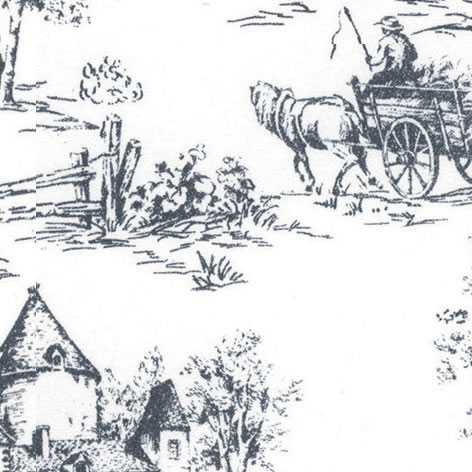 Tapet - Toile de Jouy Grå - A3