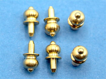 Doorknob gold, 6 pcs