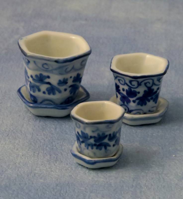 Flowerpot, terracotta set of 3