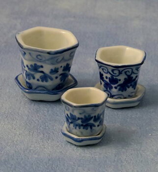 Flowerpot, terracotta set of 3