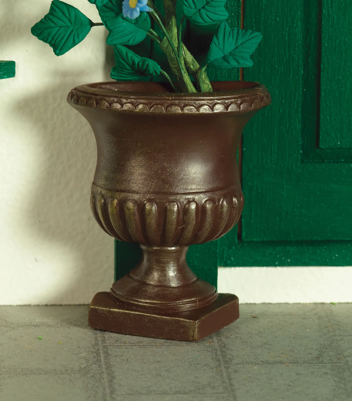 Teracotta pot, flat-backed