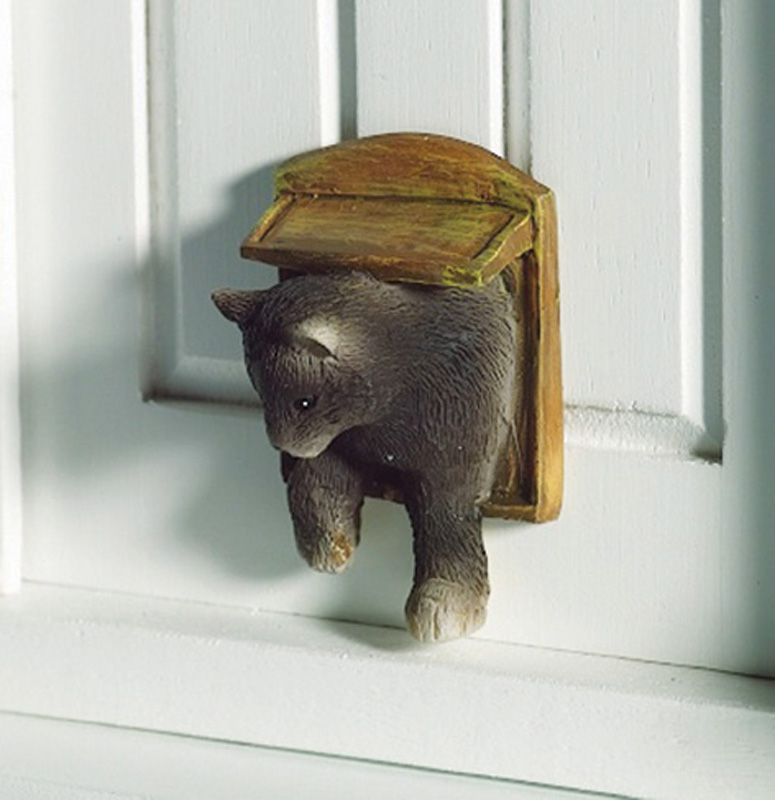 Cat stuck in a catflap
