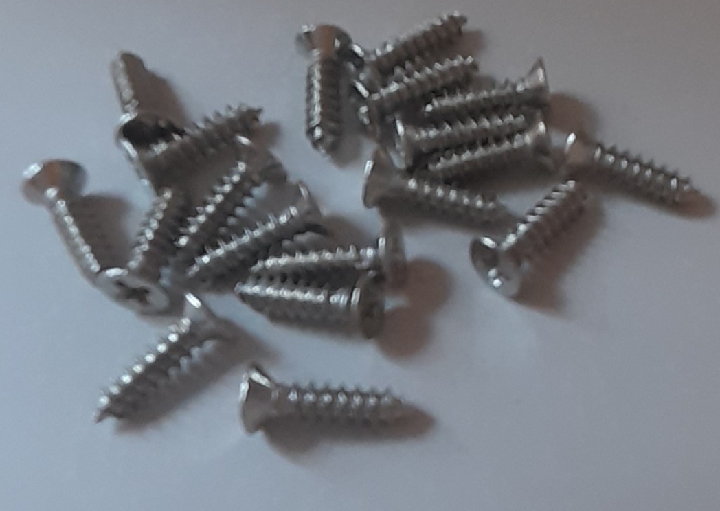 Screws 20pcs silver
