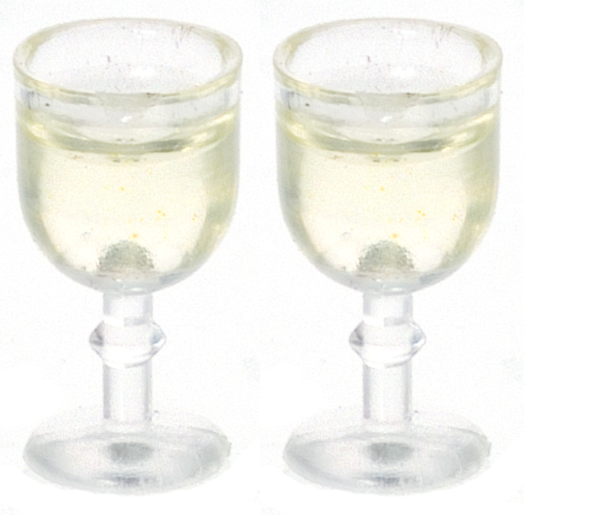 Wine glasses 2 pcs "with white  wine"