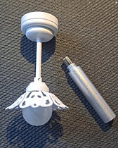 Led lamp with "wand"