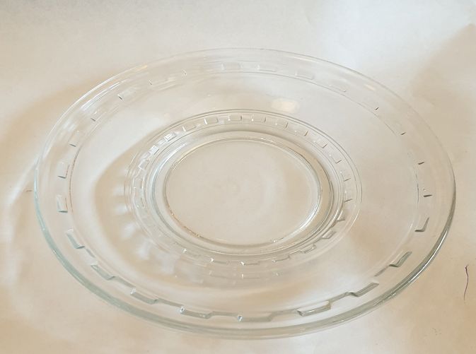 Elme cake plate clear