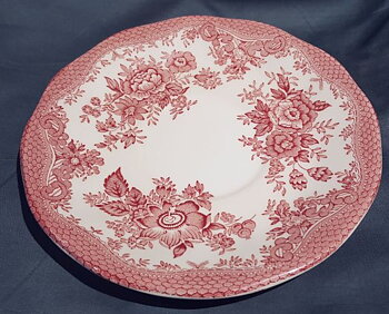 Wedgwood Asiatic Pheasants röd tefat