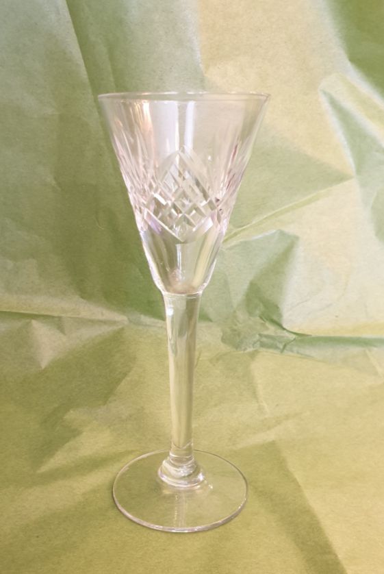Helga shot glass cut crystal