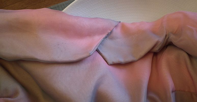 Eveningdress rose green 1950s, size M - 4