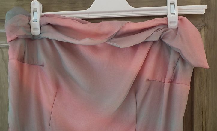 Eveningdress rose green 1950s, size M - 6