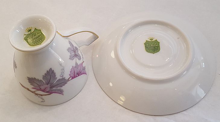 Vinranka coffeecup violet with saucer - 3