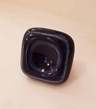 Kitchen handle blue ceramics 1960s