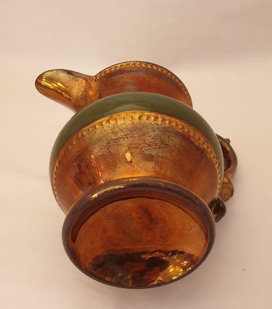 Small pitcher luster glaze and green - 3