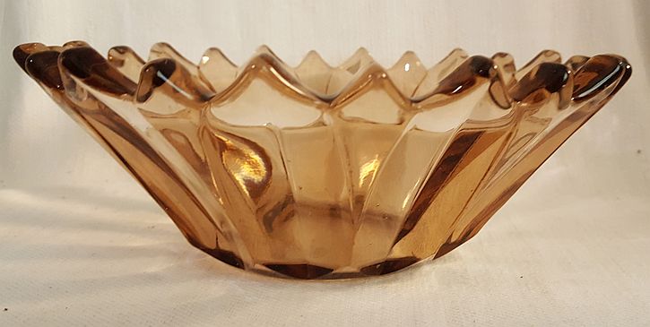 Bowl pinkish-brown with jagged edge - 2