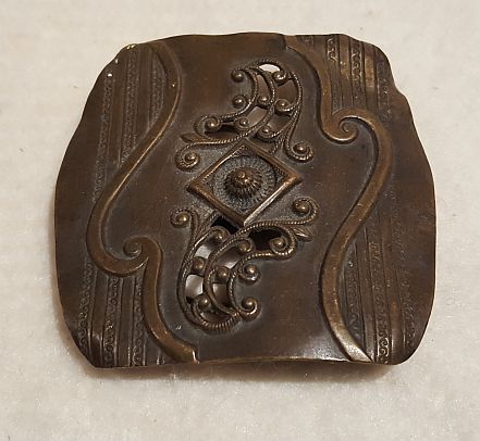 Skärpspänne mässing 1890-tal